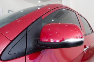 Đánh giá xe Kia Morning Si 2016: Gương chiếu hậu tích hợp LED.