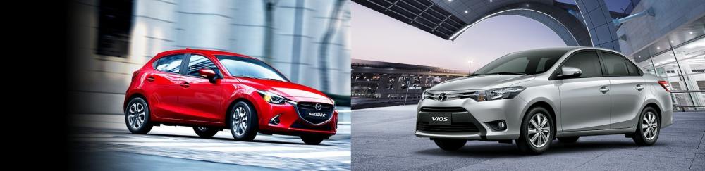 So sánh xe Mazda2 2018 sedan và Toyota Vios 1.5G CVT 2018 về hiệu suất vận hành
