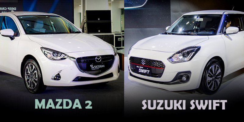 So sanh xe Suzuki Swift 2019 va Mazda 2 2019 Mua hatchback hang B nao cho phai