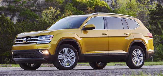 Volkswagen Atlas màu vàng